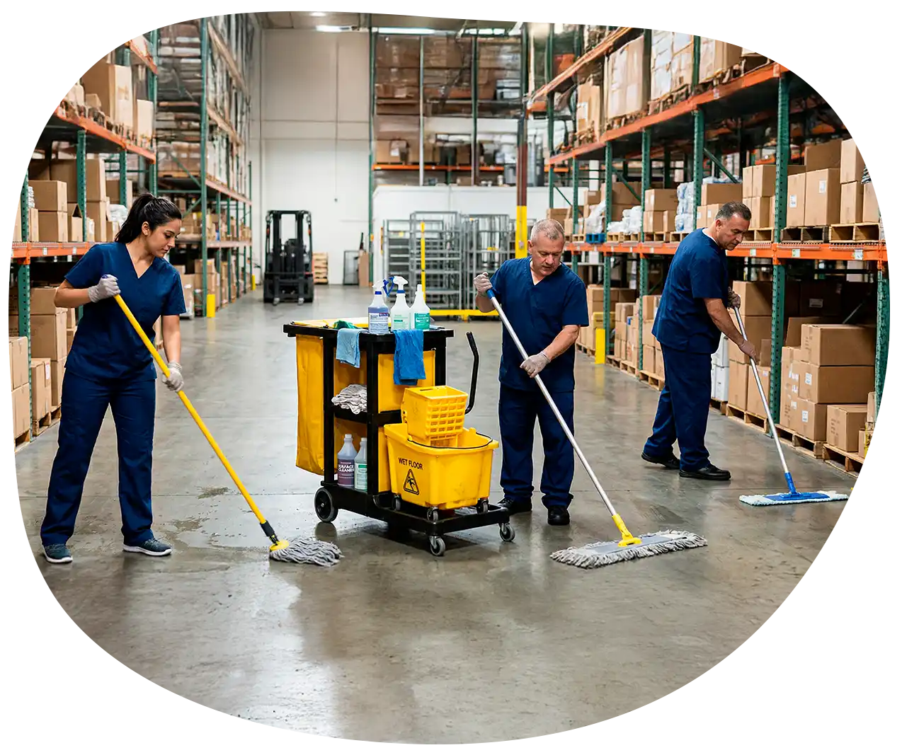 Servicio de limpieza industrial y bodegas para espacios seguros y operación continua