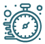 Icono de continuidad operativa en limpieza
